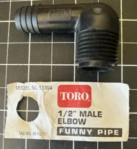 53304 Toro Funny Pipe 1/2-inch Elbow For Sprinkler - Five Pack 53304 Toro Funny Pipe 1/2-inch Elbow For Sprinkler - Five Pack