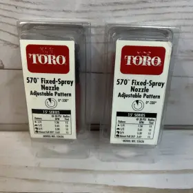 53626 Toro Lot Of 2 570 Fixed Spray Nozzle Model# Adj Pattern 15 Series 0-330