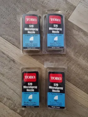 53646 Toro 570 Microspray Nozzle Model#53646 1/4 Circle 4ft Radius 90 Set Of 4