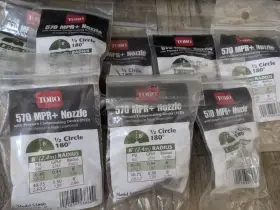 53860 Toro Lot Of 8 570 Mpr Nozzle With Pcd - Circle 180 8ft Radius