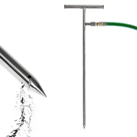 Trademark Innovations 810138750421 Deep Root Irrigator Rod Tool Tree Waterer With T-handle And Brass Valve Trademark Innovations 810138750421 Deep Root Irrigator Rod Tool Tree Waterer With T-handle And Brass Valve