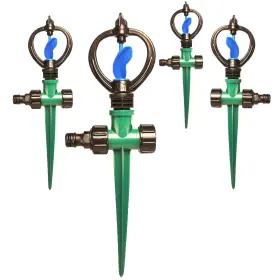 Dcssq-4 Tsbshum 4pcs Sprinklers For Yard Water Sprinkler Lawn 360 Degrees Automated Rotat