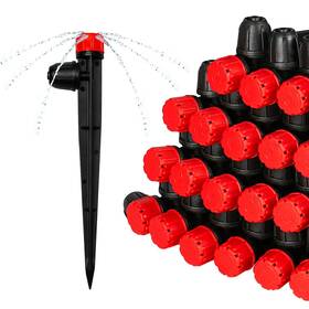 Ttiodri 730849537336 20 Pieces Drip Irrigation Emitters Adjustable 360 Degree Stream O