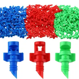 Sew-tujoe-0303 Tujoe 300 Pcs Misting Nozzle Sprayer 90/180/360 Degree Atomizing Micro Sprinklers D