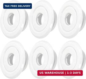 Tunamax 705124113581 6 Pack 1/2 Inch Ips Fire Sprinkler Escutcheons 3/4 Adjustment H