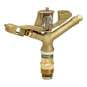 Underhill 732185002028 Rotating Brass Impact Sprinkler Head 360 Degree For Large Area Lawn Garden