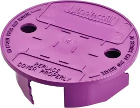 Vl-6p Underhill Lawn Sprinkler Valve Round Box Lid Versalid 6 Inch To 7 Purple