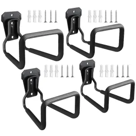 B0bx9fb89b Upcera Wall Mount 4pcs Heavy Duty Metal Garden Hose Hanger Holder Reel