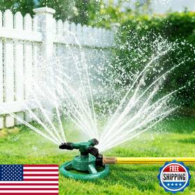 Upofficis B0gjbg4flr Rotating Lawn Sprinkler Large Area Coverage 2 Spray Modes Kids And Pets Fun