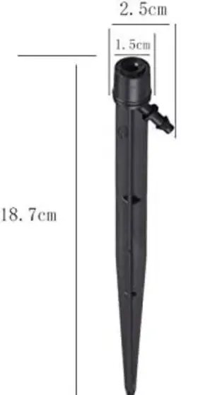 Uxcell 784958708415 Adjustable Spray Sprinklers 180 Degree Emitter Irrigation Watering System 20 Pc
