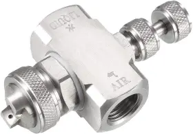 A19040700ux0508 Uxcell Air Atomizing Nozzle 1/4bspt Misting Low Pressure Mix Type Spray Tip