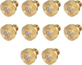 A19052400ux0757 Uxcell Brass Misting Nozzle - 10/24 Unc 0.1mm Orifice Dia Replacement Heads A19052400ux0757 Uxcell Brass Misting Nozzle - 10/24 Unc 0.1mm Orifice Dia Replacement Heads