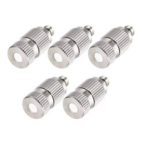 Uxcell A19052400ux0794 Brass Misting Nozzle - 3/16-inch Threaded 0.1mm Orifice Dia Silver
