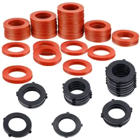 B08dkyd65l Vetico Heavy Duty Rubber Garden Hose Washer Seals Pack Of 32 Fit 3/4 Inch Water Faucet