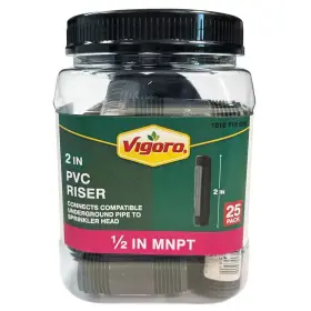 Vigoro 705353734885 1/2 Inch X 2 Pvc Riser Jar 25-pack Vigoro 705353734885 1/2 Inch X 2 Pvc Riser Jar 25-pack