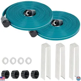 Lxsph25-2p Visit The Linex Store 25 Ft Soaker Hose - 2 Pack Garden Watering Solution With Durable Stakes
