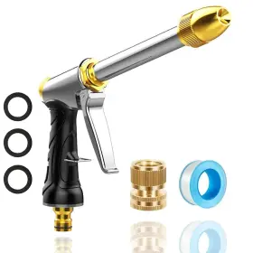 B0dp42l29g Vneirshah Heavy Duty Metal Garden Hose Nozzle Adjustable High-pressure Rotary Spray Gun