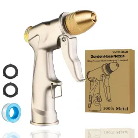 B0fwktlj7t Vneirshah Garden Hose Nozzle Spray All Metal Heavy-duty Hand-held High-pressure