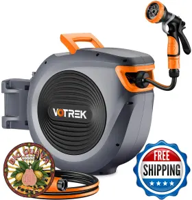 B0f4qhzyb6 Votrek 100ft Heavy Duty Retractable Garden Hose Reel Wall Mounted 1/2 Inch Auto B0f4qhzyb6 Votrek 100ft Heavy Duty Retractable Garden Hose Reel Wall Mounted 1/2 Inch Auto