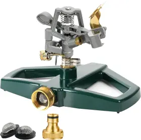 Wemade 313098082071 Heavy Duty Metal Pulsating Sprinklers For Yard - 360 Degree