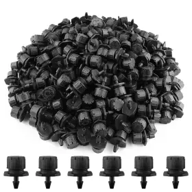 Wet 445042590516 200pcs Adjustable Irrigation Drippers 1/4 Inch Barbed Drip Emitter 360 Degree