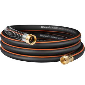 Wilawels B0dp24x1p6 15ft X 5/8 Inch Rubber Garden Hose Heavy Duty 300 Psi Working