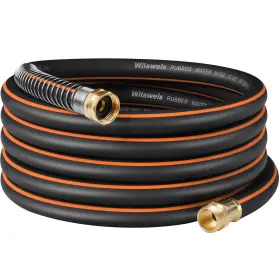 B0dp25sh5s Wilawels 30ft Heavy Duty Rubber Garden Hose 5/8 Inch 300 Psi All-weather