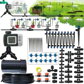 162f Winbomgo1 Drip Irrigation System With Water Timer 162ft Kit 5/16 Inch Id Kit5a