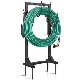 B0bpx1tgry Winpull Freestanding Garden Hose Holder 4 Spikes 6 Hooks Heavy Duty Metal