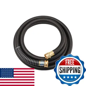 B0fxwsrntv Wiseflow Garden Hose 10ft X 5/8 Inch Heavy Duty Rubber Water With Five L