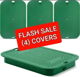 Min1866 Wonderjune Four 4 Underground Sprinkler Irrigation Control Valve Box Covers 12-in X 17-in