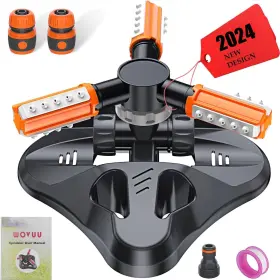 Wovuu 721353876356 Lawn Sprinkler Upgrade Garden Automatic 360 Degree Rotating Irrigat Wovuu 721353876356 Lawn Sprinkler Upgrade Garden Automatic 360 Degree Rotating Irrigat