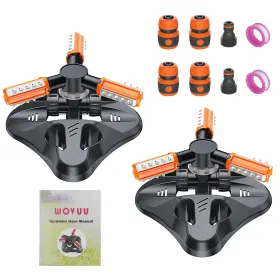 S-sprinkler-1 Wovuu Lawn Sprinkler - Upgraded Automatic 360 Degree Rotating Irrigation System For S-sprinkler-1 Wovuu Lawn Sprinkler - Upgraded Automatic 360 Degree Rotating Irrigation System For