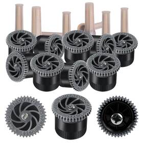 Wzflrua 730849570302 Variable Arc Nozzle Set 10 Adjustable Sprinkler Heads For Lawns 17ft Spray