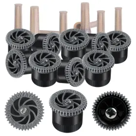 Wzflrua 730849570302 Variable Arc Nozzle Set 10 Adjustable Sprinkler Heads For Lawns 17ft Spray