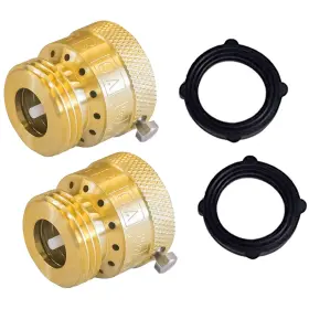 Xiny Tool 799174142301 2 Pack Faucet Vacuum Breaker 3/4 Inch Solid Brass Hose Bib Backflo Xiny Tool 799174142301 2 Pack Faucet Vacuum Breaker 3/4 Inch Solid Brass Hose Bib Backflo