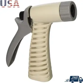 Xmsj 711181683950 Fully Adjustable Hose Nozzle High Impact Plastic Mist Full Stream Lock Clip Cont
