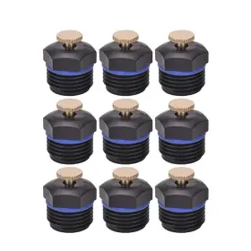 Yahpetes 719034908403 9 Pcs Garden Misting Nozzles 1/2 Inch Adjustable Lawn Water Spray