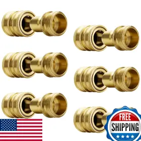 B094j3n761 Yamatic Garden Hose Quick Connect Water Fittings 3/4 Inch Brass Durable Leak-fr