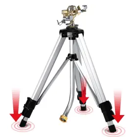 St036mb Yamatic Impact Sprinkler On Tripod Base 360 Degree Large Area Heavy Duty Adjustable