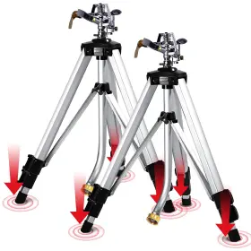 St036mt Yamatic Impact Sprinkler On Tripod Base 360 Degree Large Area Heavy Duty Adjustable