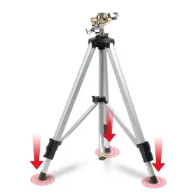 St048mb Yamatic Impact Sprinkler On Adjustable Tripod Base 360 Degree Large Area Heavy Duty