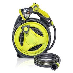 Yashine B0fcf2yhwd 50ft Retractable Garden Hose Reel Portable 45 5ft With 10 Patt