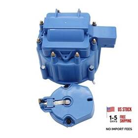 Yuchenshlp Sx-09057-bl Performance Male Hei Large Distributor Cap Rotor Kit For Sbc Bbc 305 327 Blue