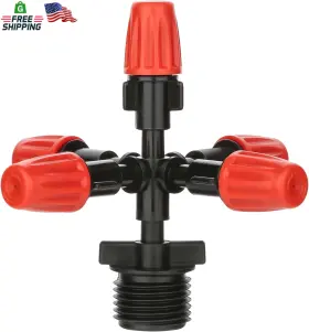 Yulaiyoen 313108153104 Micro Drip Irrigation Sprinkler Heads 360 Mist Emitters For Garden Irriga