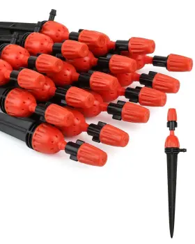Yulaiyoen 755419689055 25pcs Drip Irrigation Emitters For 1/4 Inch Hose Accessories Adjustab