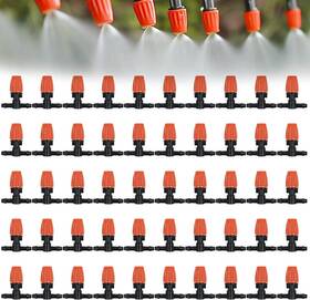Yulaiyoen 755419689116 Three-way Atomizing Nozzle 1/4 Inch 50 Pcs Adjustable Micro Spray Irrigation Em