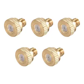 Zaplyte 784958972328 Brass Misting Nozzle - 10/24 Unc 0.4mm Orifice Dia For Cooling System 5pcs