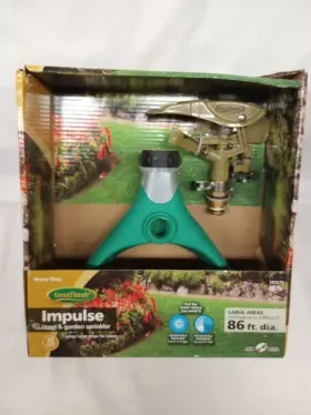 10054 Zhejiang Hongchen Irrigation Pulsating Impulse Lawn Sprinkler Brass 6 300-sq. Ft. Coverage 86ft Diameter