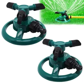 Zh-255 Zhmeina 2pcs Sprinklers For Yard Automatic 360 Rotating Lawn Sprinkler Garden Wate